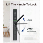 Amiko Home Pametna brava,Bluetooth,WiFi,PIN,RFID,fingerprint,ključ - S3B Smart Lock - Image 2